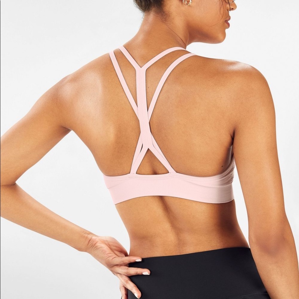 Fabletics Amethyst Seamless Sports Bra Viola XS